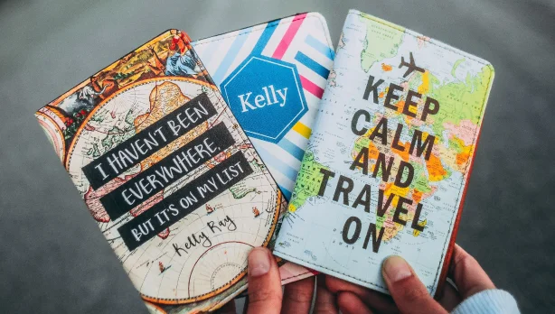 Personalized UV-printed passport covers